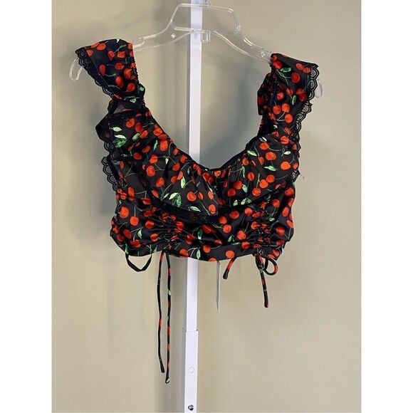 Majorelle NWT Kym Crop and Kym Mini Skirt Set in Black Cherry Size M - Picture 8 of 16